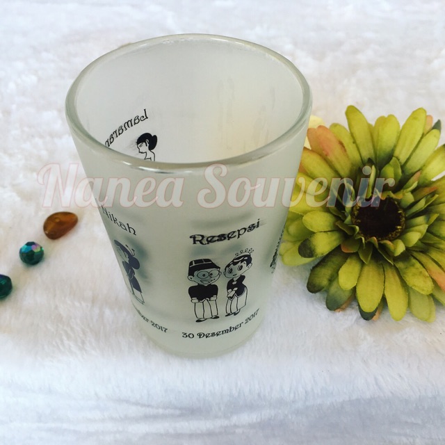 Souvenir gelas/ gelas sablon / souvenir gelas sablon / gelas kopi / souvenir mug