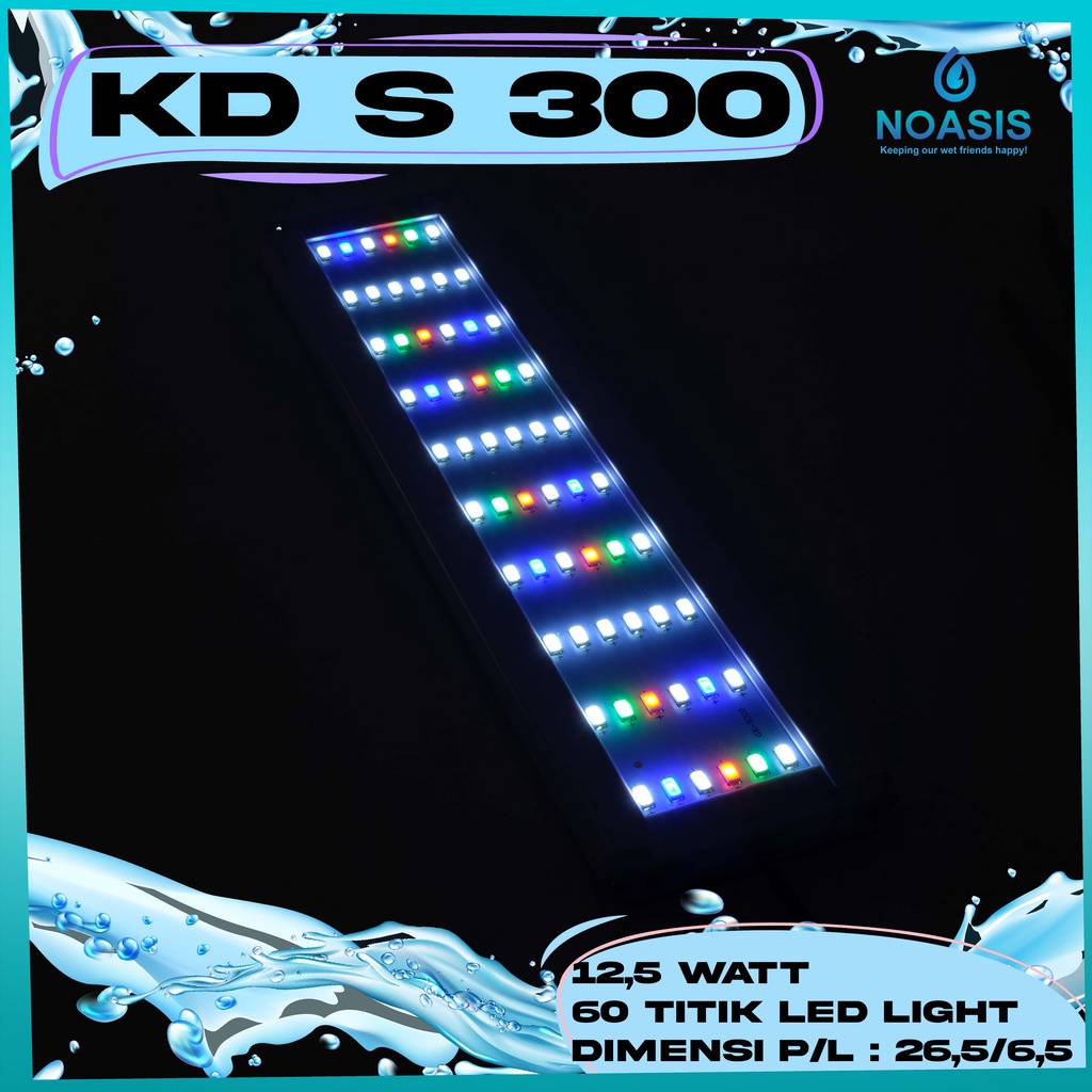 LAMPU LED KANDILA S300 S-300 12,5W AQUASCAPE AQUARIUM S-SERIES S 300