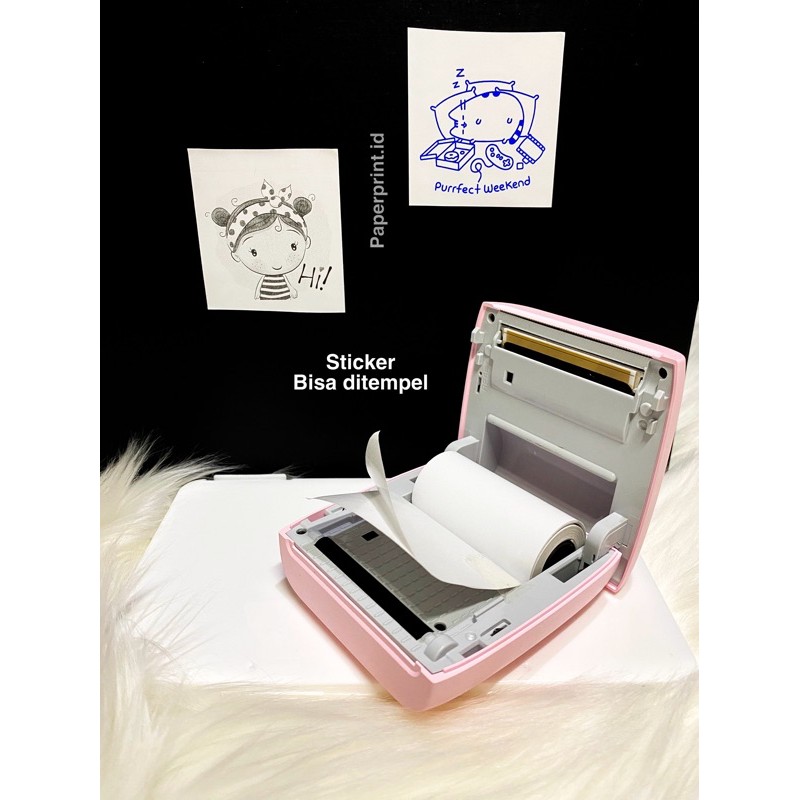 STICKER KERTAS PERIPAGE PAPERANG IMPOR EDC panda kertas thermal peripage Sticker paper-4