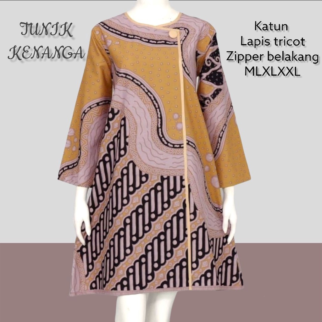 Tunik kenanga lapis tricod batik solo