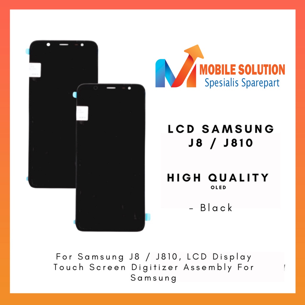 Grosir LCD Samsung J8 J810 2018 OLED 100% Fullset Touchscreen Garansi 1 Bulan + Packing / bubbel