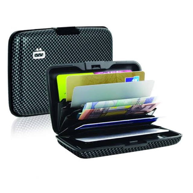 OGON Smart Alluminium Wallet - Carbon Fiber Edition