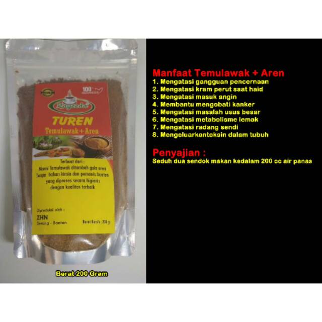 

Turen Temulawak Aren