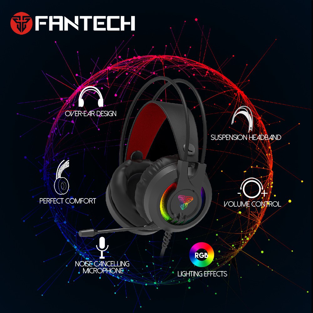 FANTECH HG20 / HG-20 CHIEF II RGB Gaming Headset Garansi Resmi