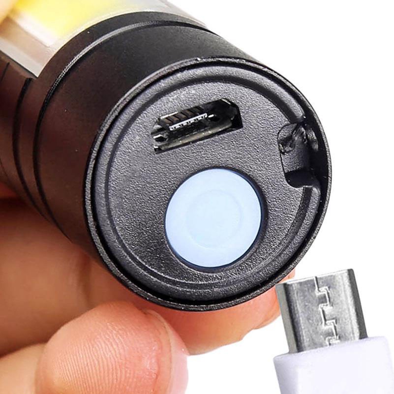 Senter POLICE USB Charge Mini LED ZOOM Flashlight (Senter Polisi) Tahan Air &amp; Terang