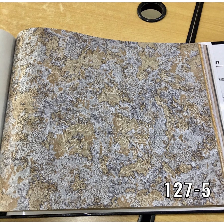 WALLPAPER DINDING MOTIF SEMEN ABSRAK ABU COKLAT ELITE