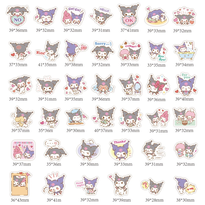 40 Clow m stiker lucu kartun anime Jurnal bahan tas ponsel case seri garam tangan Buku stiker kecil