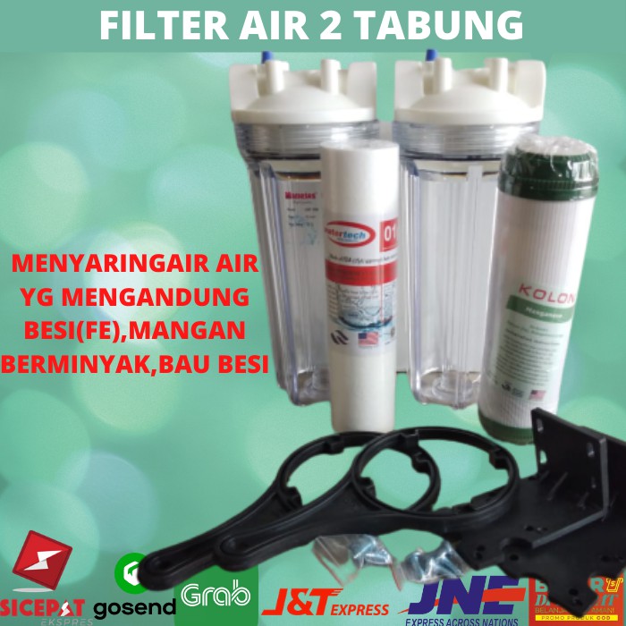 Jual PAKET FILTER SARINGAN AIR SUMUR BOR PDAM 2 TABUNG SMK2 Indonesia