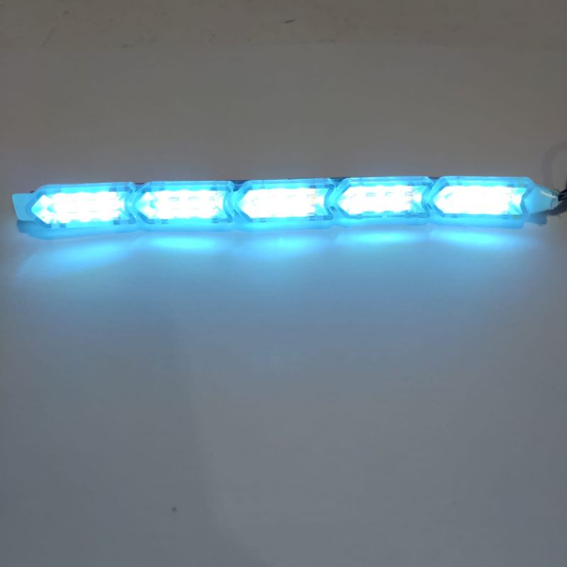 Lampu LED DRL running 2warna 15cm DRL alis kristal 15cm senja&amp;sen