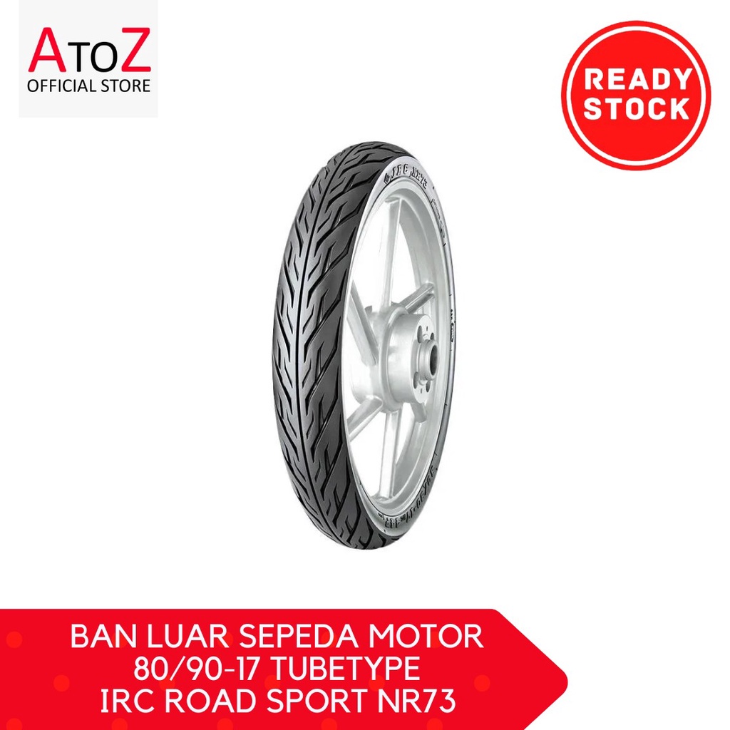 BAN LUAR SEPEDA MOTOR 80/90-17 TT IRC ROAD SPORT NR73
