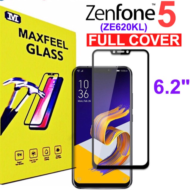 Tempered Glass Zenfone 5 2018 ZE620KL ZE 620 KL Full Cover