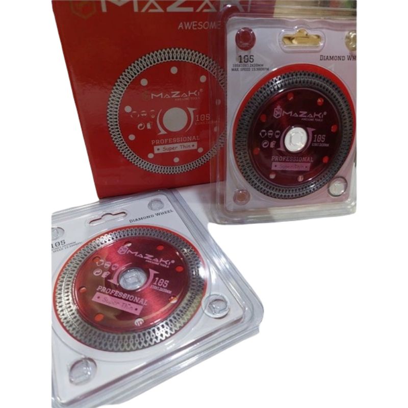 Diamond Wheel Mata Potong Keramik Marmer Granit Mazaki Super Tipis