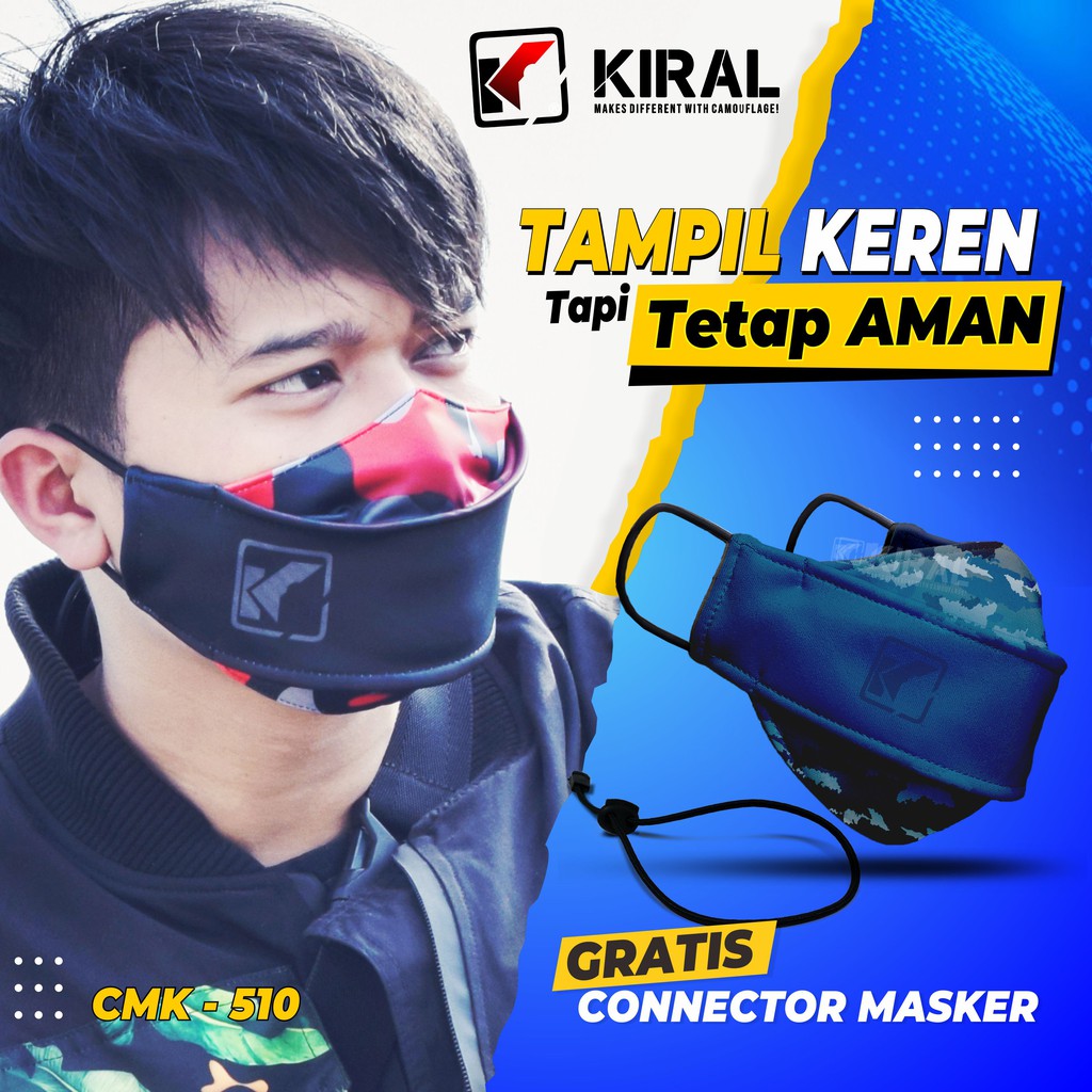 [UPDATE PROMO] Masker Kain Pria Camomask Camo Mask Kiral Motif Distro Keren Premium