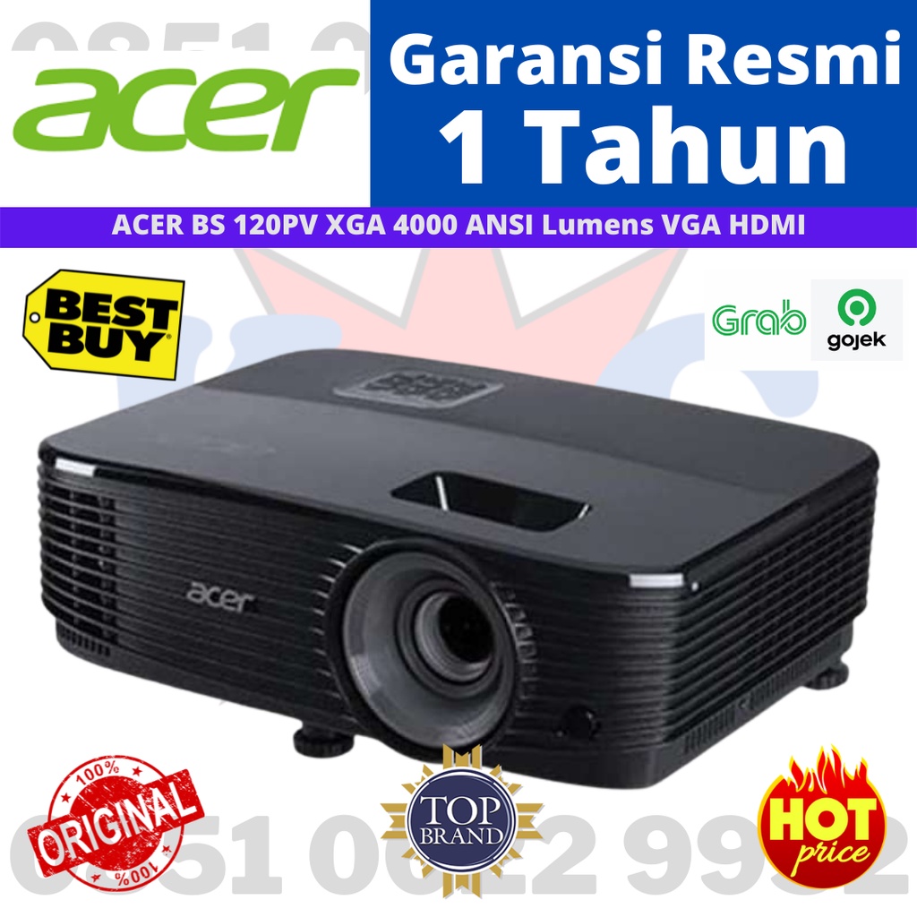 Projector ACER BS-120PV XGA 4000 ANSI Lumens VGA HDMI - ACER BS 120 PV