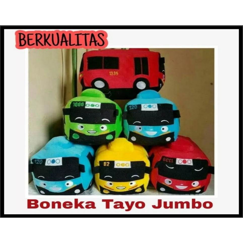 boneka tayo mini bus tayo size L bantal tayo