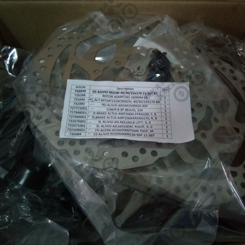 Groupset Alivio M3100