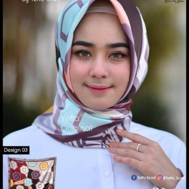 Jilbab segiempat afmer dari yeffa