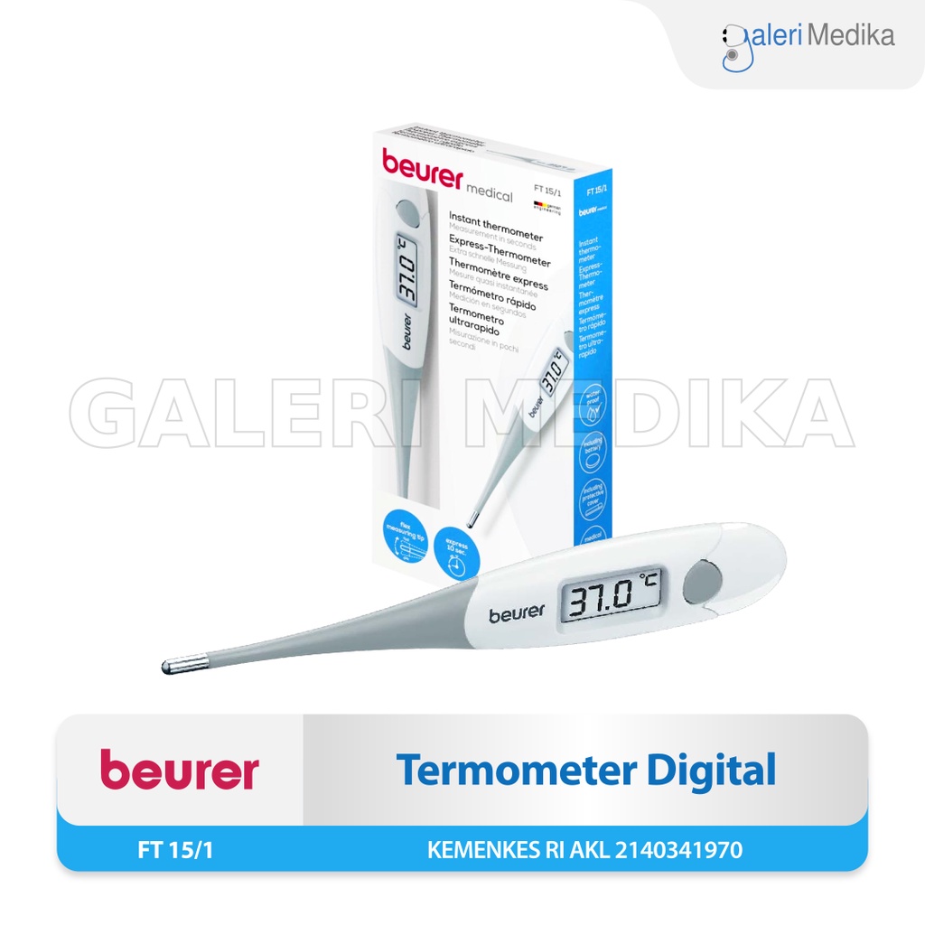 Beurer FT 15 / 1 - Termometer Digital Hasil Dalam 10 Detik Made in Jerman