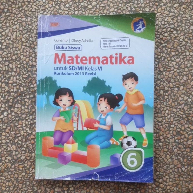 Jual Buku Matematika Sd Kelas 4 6 Revisi Kurikulum 13 Indonesia Shopee Indonesia