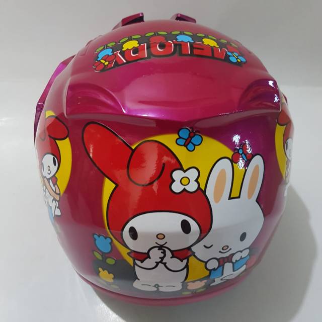 HELM ANAK KARAKTER SNI HELM MOTOR ANAK LITTLE PONY CAR TAYO SYDERMAN SUPERMAN BATMAN FROZEN HELLO