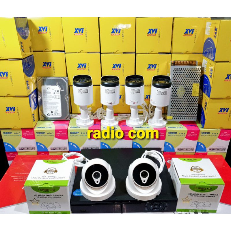 PROMO PAKET CCTV  6 CAMERA 5MP IR SONY EXMOR 1080P TURBO HD LENGKAP SIAP PASANG