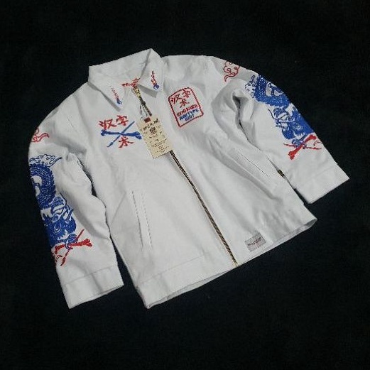 WORK JACKET RAW TYPE RIOT X SENI KANJI LIMITED EDITION ORIGINAL WJ RAWTYPE RTR CO AUTHENTIC TJAP KUC