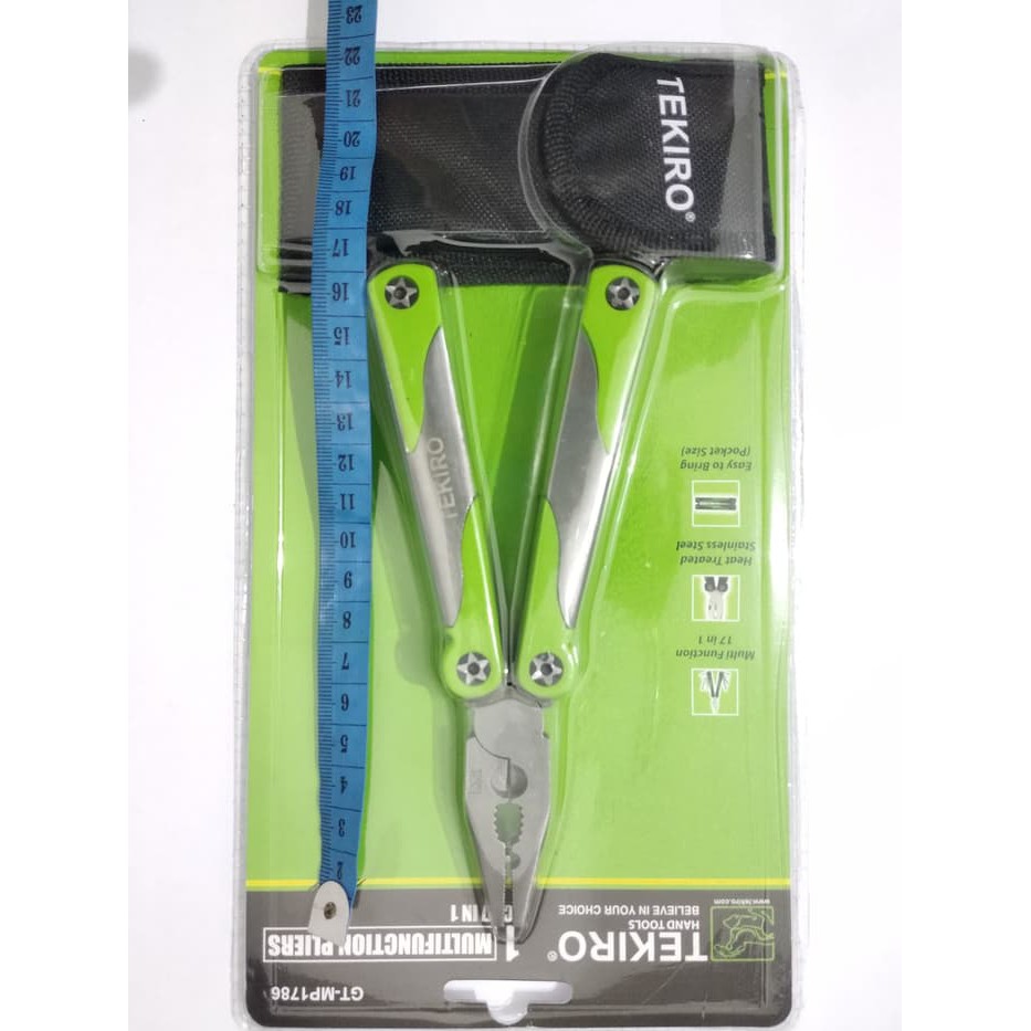 TEKIRO - TANG LIPAT KOMBINASI 17 IN 1 MULTIFUNCTION PLIERS - ORIGINAL