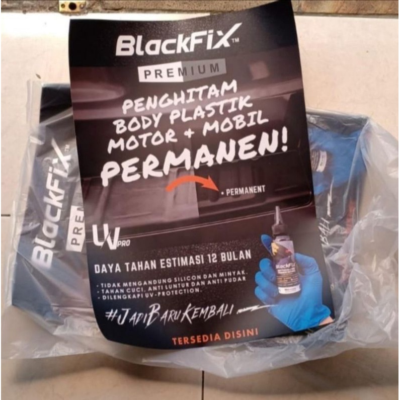 Penghitam plastik bodi motor BlackFix