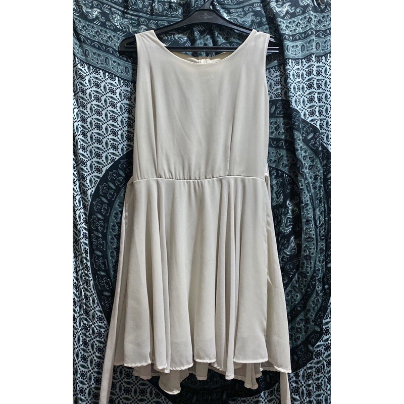 [NEW] Simple White Dress One Size || Gaun Putih