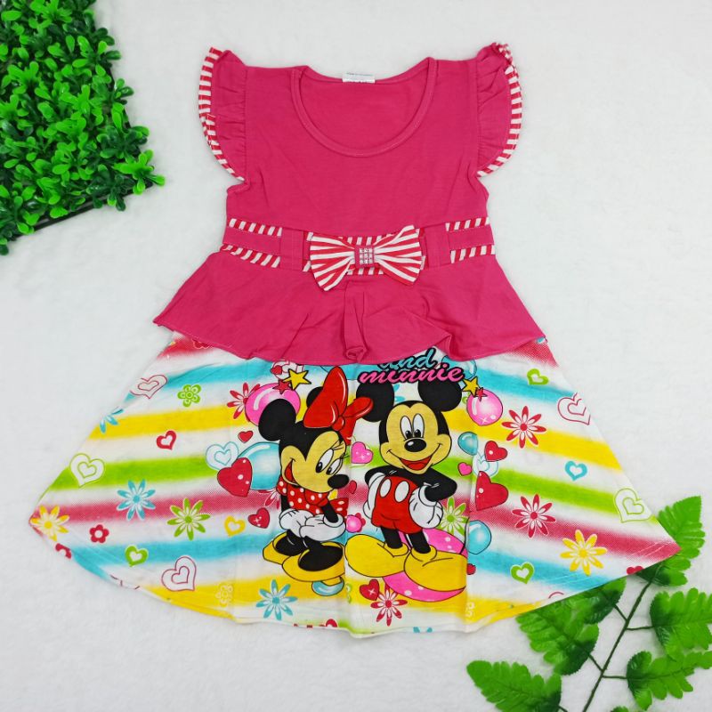 [Ss-1032] Dress Anak size 1-2tahun, Pakaian Anak Perempuan, Baju Terusan Anak, Anak Tampil Trendy