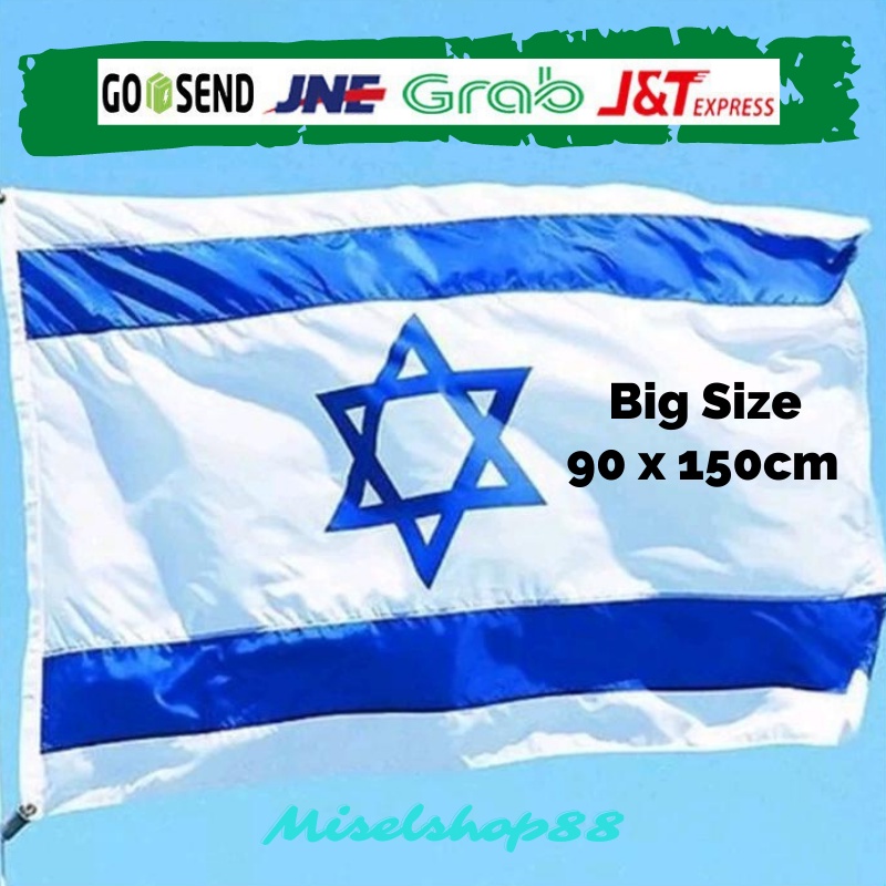 Bendera Flag ISRAEL Polyester Polyster