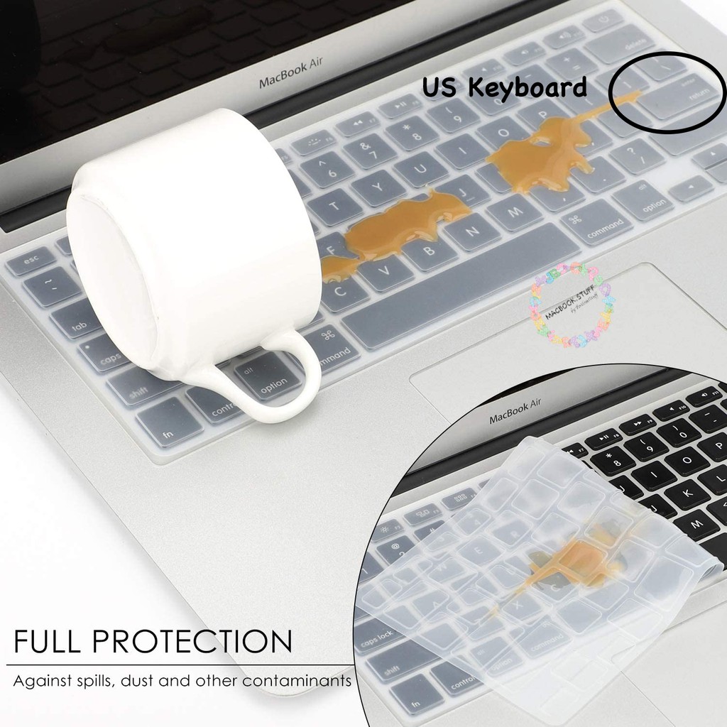 Keyboard COVER PROTECTOR MACBOOK BLUEISH NEW AIR PRO M1 MAX 11 12 13 14 15 16 INCH NON / CD ROOM / TOUCHBAR 2020 2021