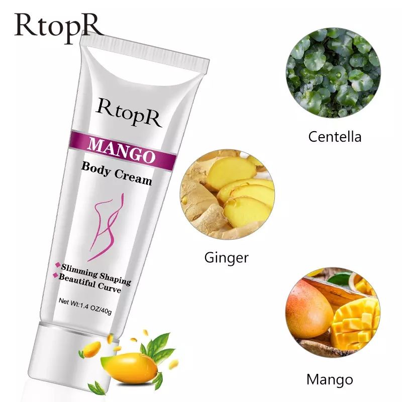 RtopR Mango body Slimming Gel / krim pelangsing tubuh- pembakar lemak /Penurunan Berat Badan - Pengecil Perut / Lengan /Pinggang/Paha