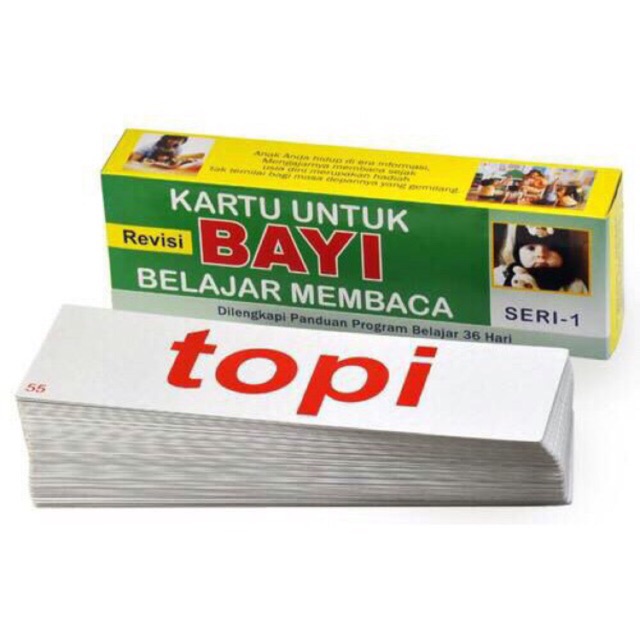 Lolipop - Flashcard Kartu untuk bayi belajar membaca seri 1 Flash Card