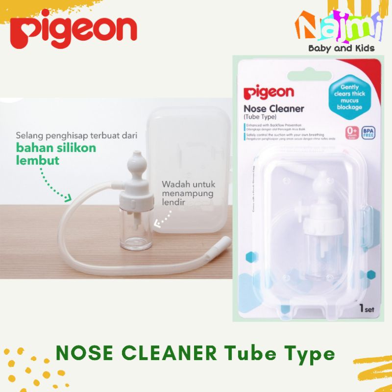 Pigeon Nose Cleaner Tube Type Penghisap Ingus / Lendir Hidung Bayi / Nasal Aspirator