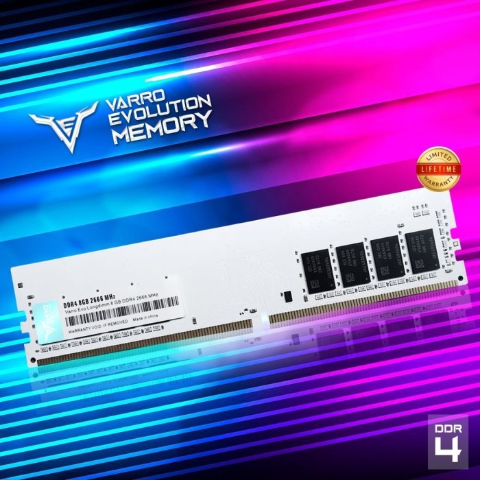 Memory Ram Computer pc varro evolution ddr4 8gb pc4-25600 3200mhz dimm longdimm