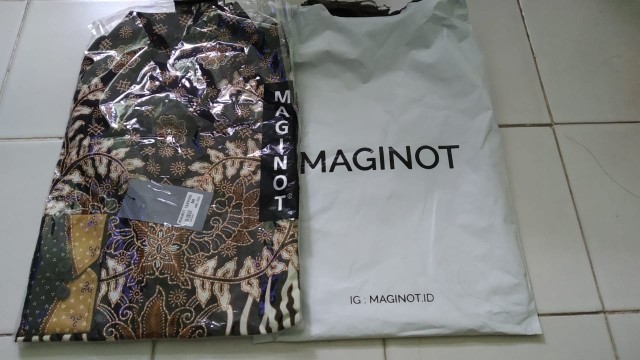 Maginot Kemeja Batik Pria Tanwira-ls Lengan Panjang