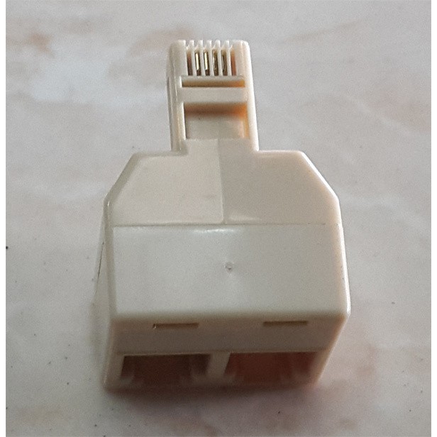 RJ11 Male to 2 RJ11 Female Socket