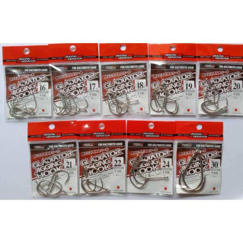 Kail Pancing Jigging Monster Gladiator Jigging Hook Saltwater