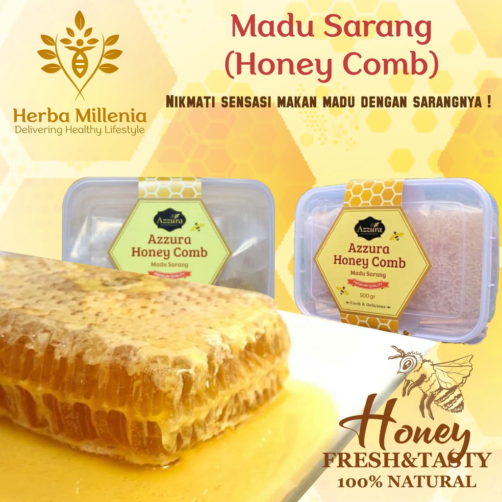 

Madu Sarang Asli Honey Comb | Nikmati Sensasi Makan Madu Asli Dengan Sarangnya