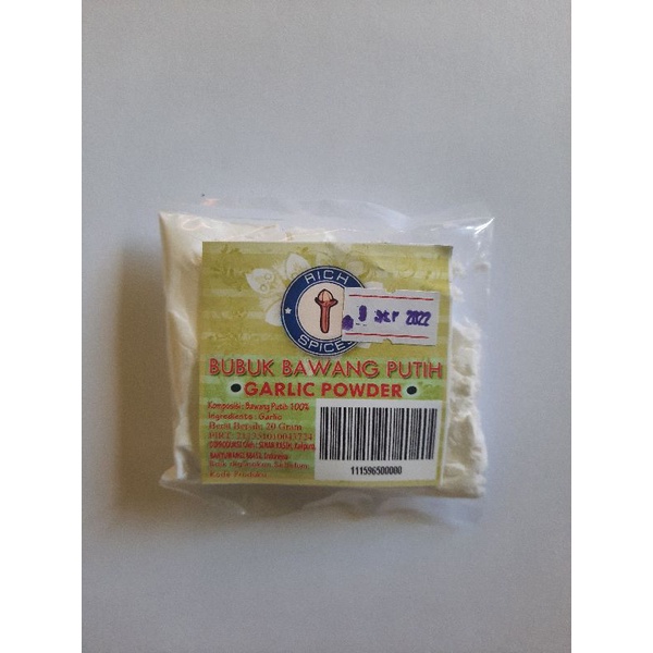 

Bubuk Bawang Putih rich 20 gr garlic powder