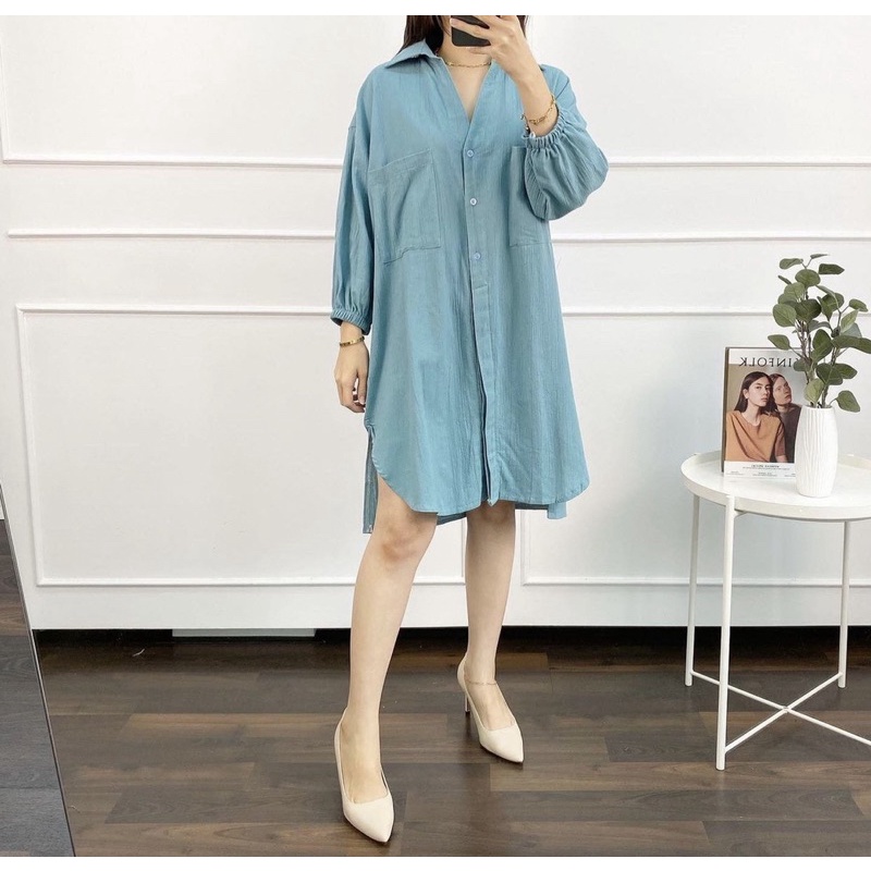 LUNA TUNIK WANITA POLOS JUMBO TIDAK BERSAKU LD 102-120-140 BAHAN SHAKILA TORINO PREMIUM IMPORT TERMURAH