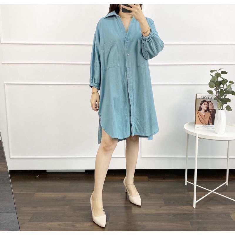 LUNA TUNIK WANITA POLOS JUMBO TIDAK BERSAKU LD 102-120-140 BAHAN SHAKILA TORINO PREMIUM IMPORT TERMURAH