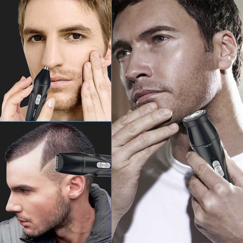 Alat Cukur Rambut Bulu Hidung Jenggot Lengkap Elektrik Listrik 3in1