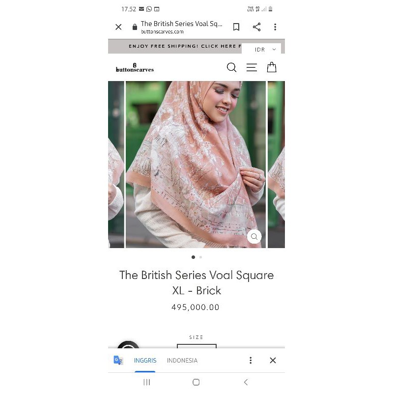 Buttonscarves british brick xk