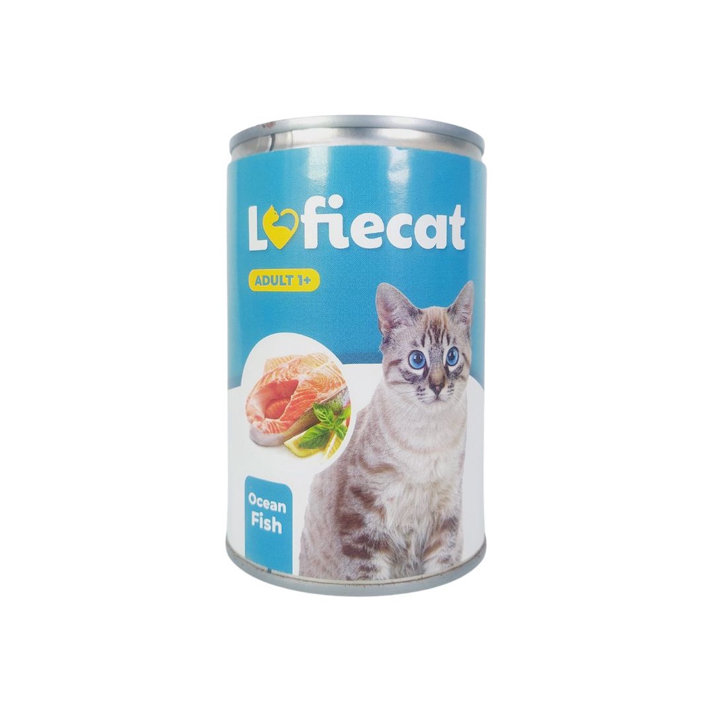 Makanan Kucing Basah Wet Food Lofiecat Can 400gr Adult Ocean Fish