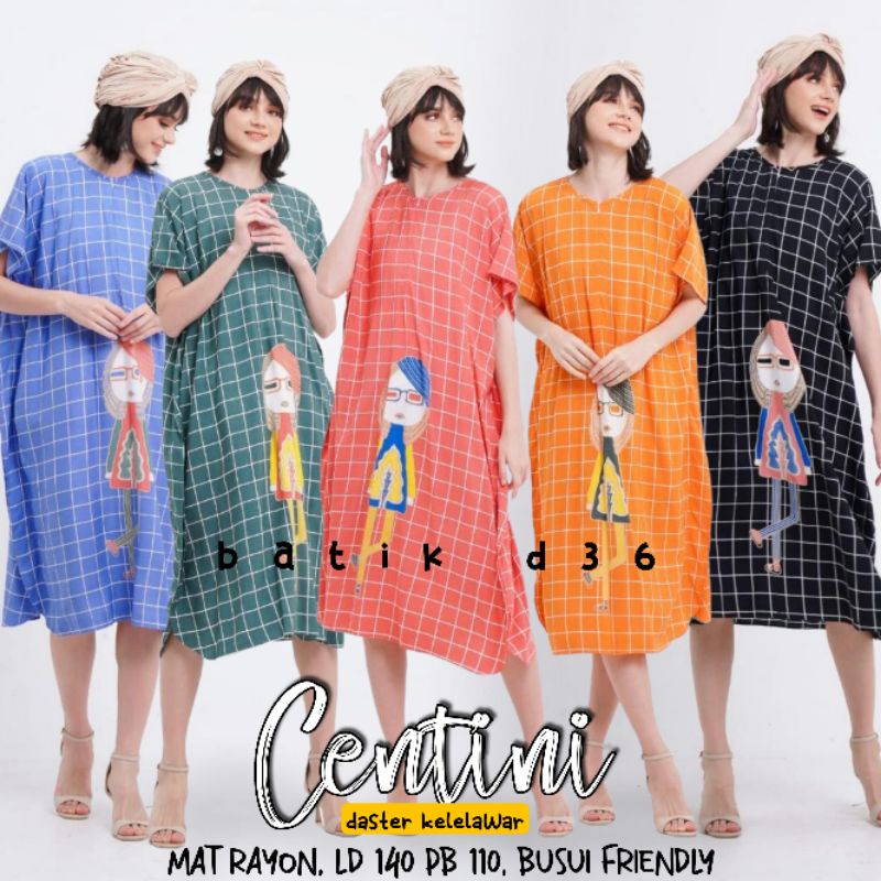 (Semerbak) Daster Murah Batik Kelelawar kalong lowo rayon asli ori  Centini Jumbo XXL Busui Bumil Pastel Hap sarwendah