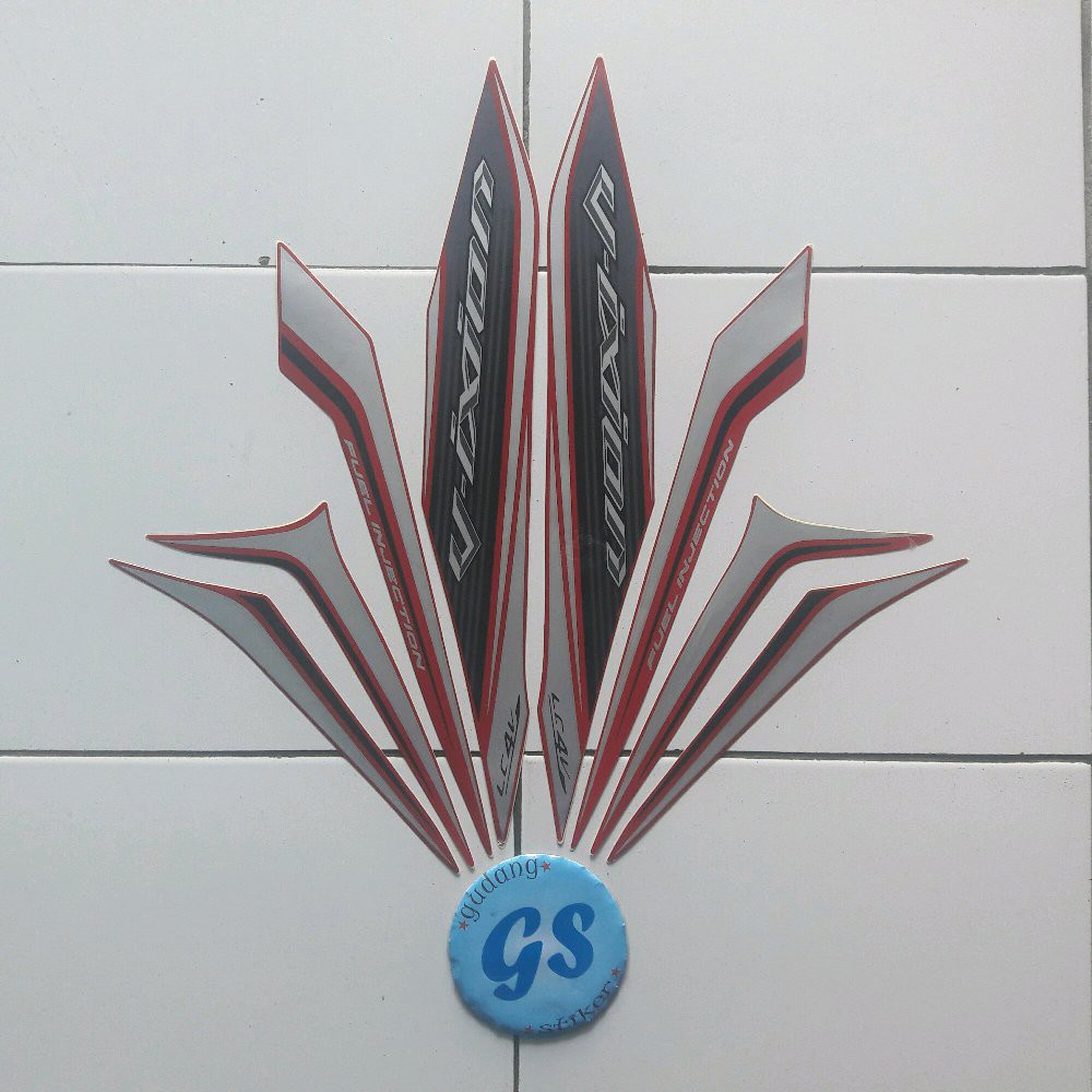 Variasi Striping motor vixion new 2013 merah