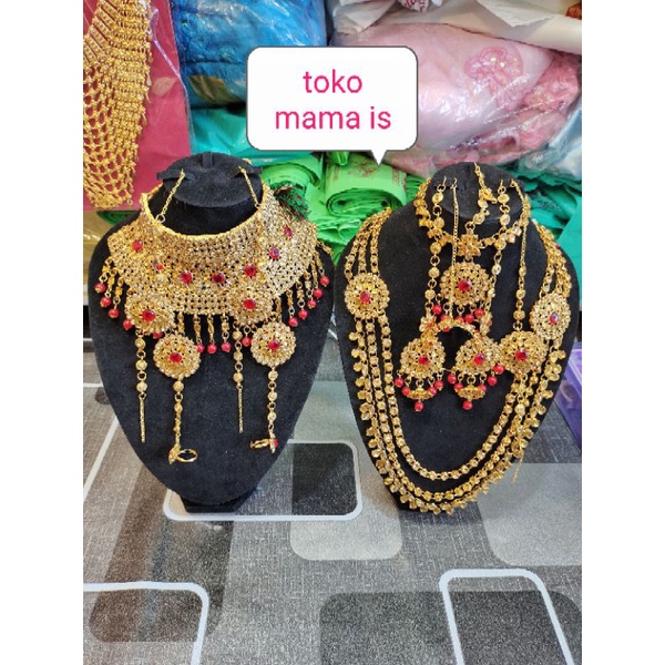 kalung set India bridal lengkapp