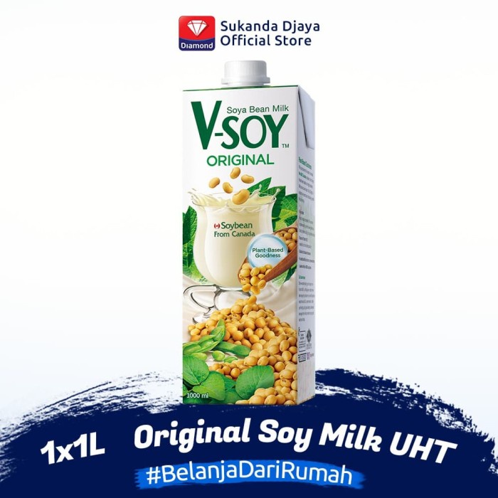 

fe20011vv V-Soy Susu Kedelai Original Soy Milk Uht 1 L Xa201As